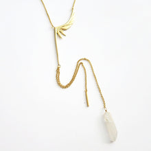 Load image into Gallery viewer, WING SPAN CRYSTAL DROP NECKLACE