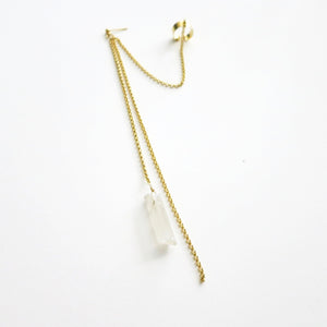 ASH CRYSTAL EARRING + CUFF