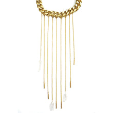 Load image into Gallery viewer, DOMINATION CRYSTAL FRINGE NECKLACE