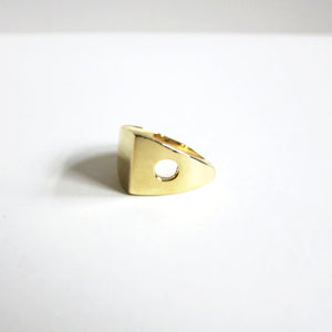 SLANTED CODE RING