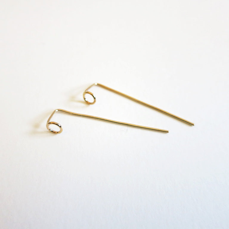 Fine sales line earrings